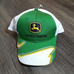 Vtg John Deere Shark Tooth Adjustable Hat Cap